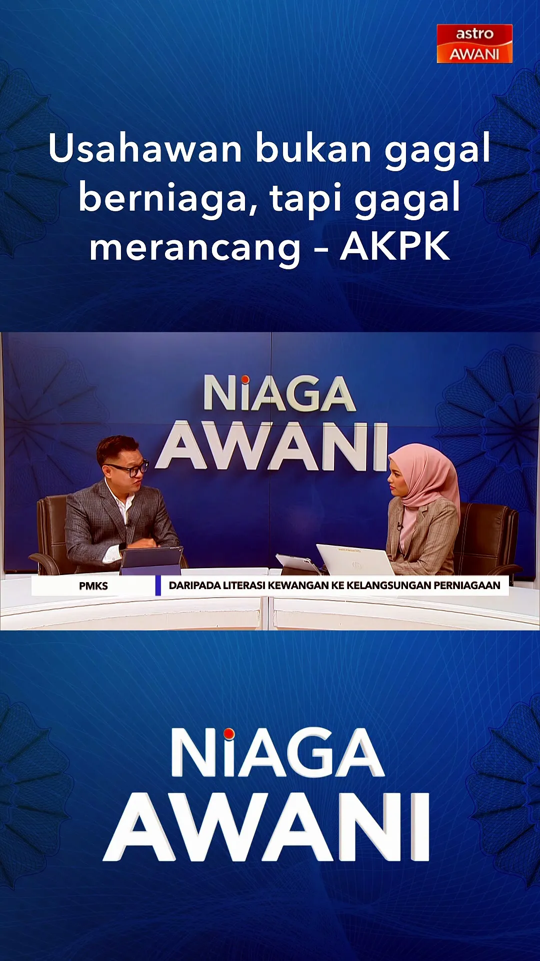 Usahawan bukan gagal berniaga, tapi gagal merancang - AKPK