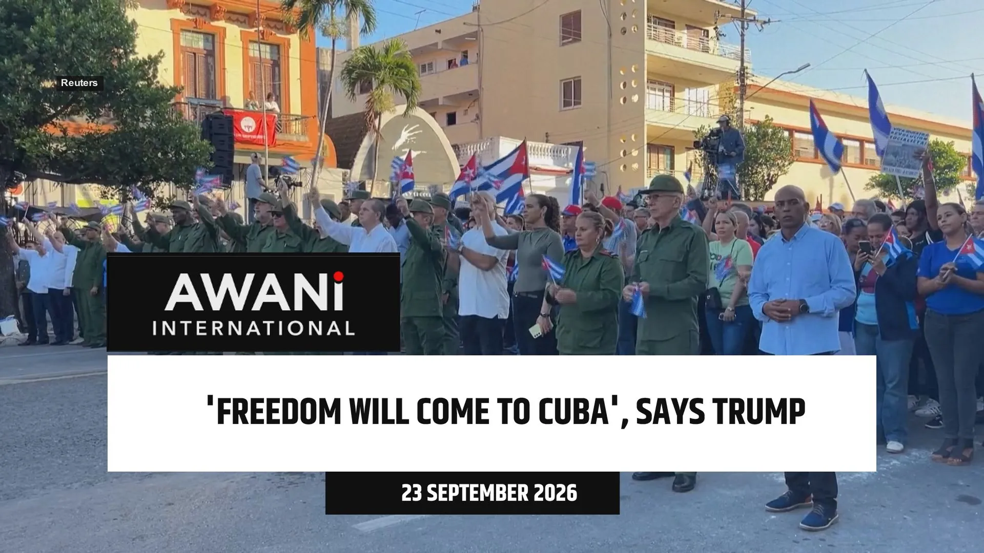'Freedom will come to Cuba', says Trump