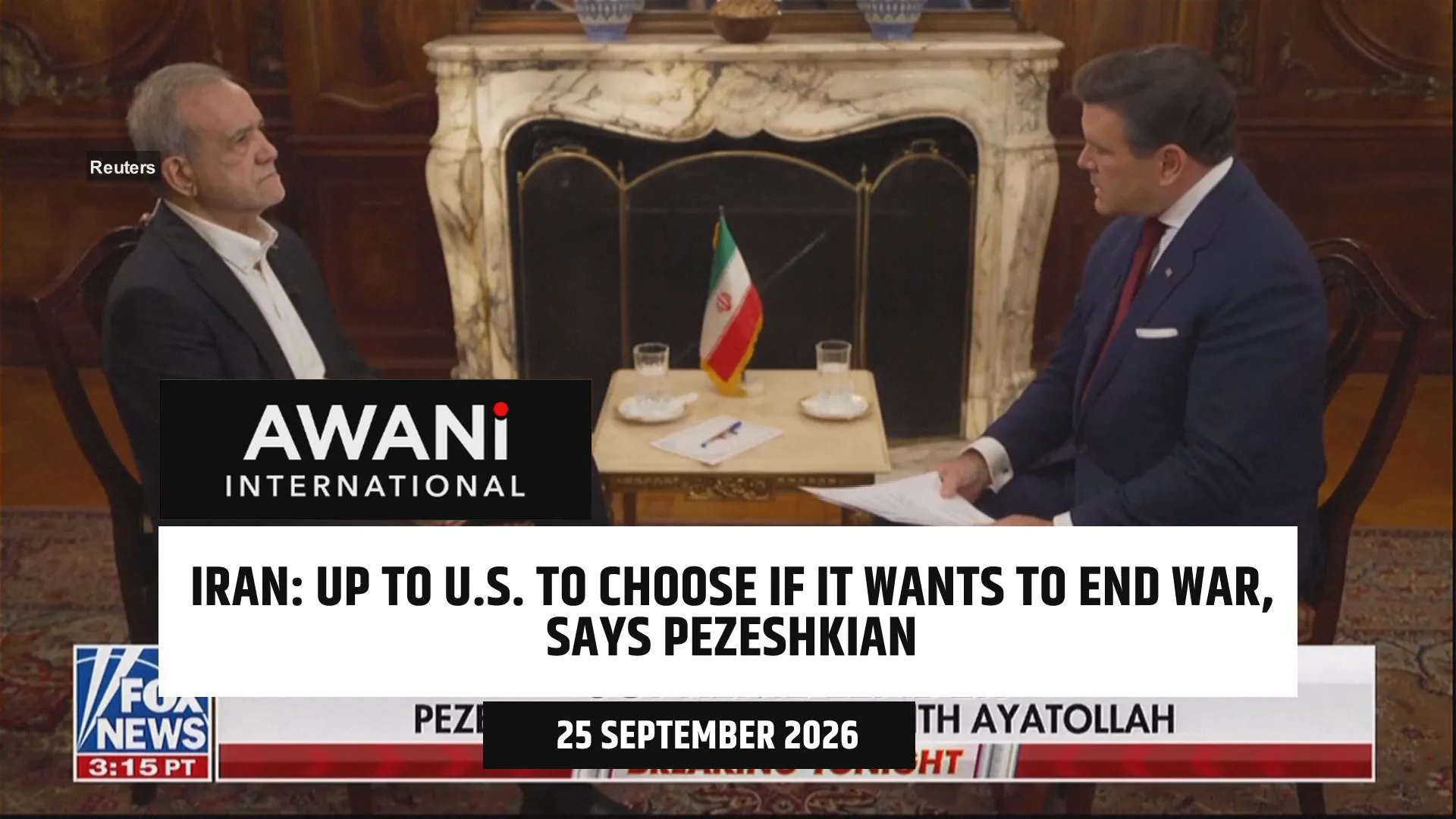 Iran's president says it is up to U.S. to choose if it wants to end Iran war