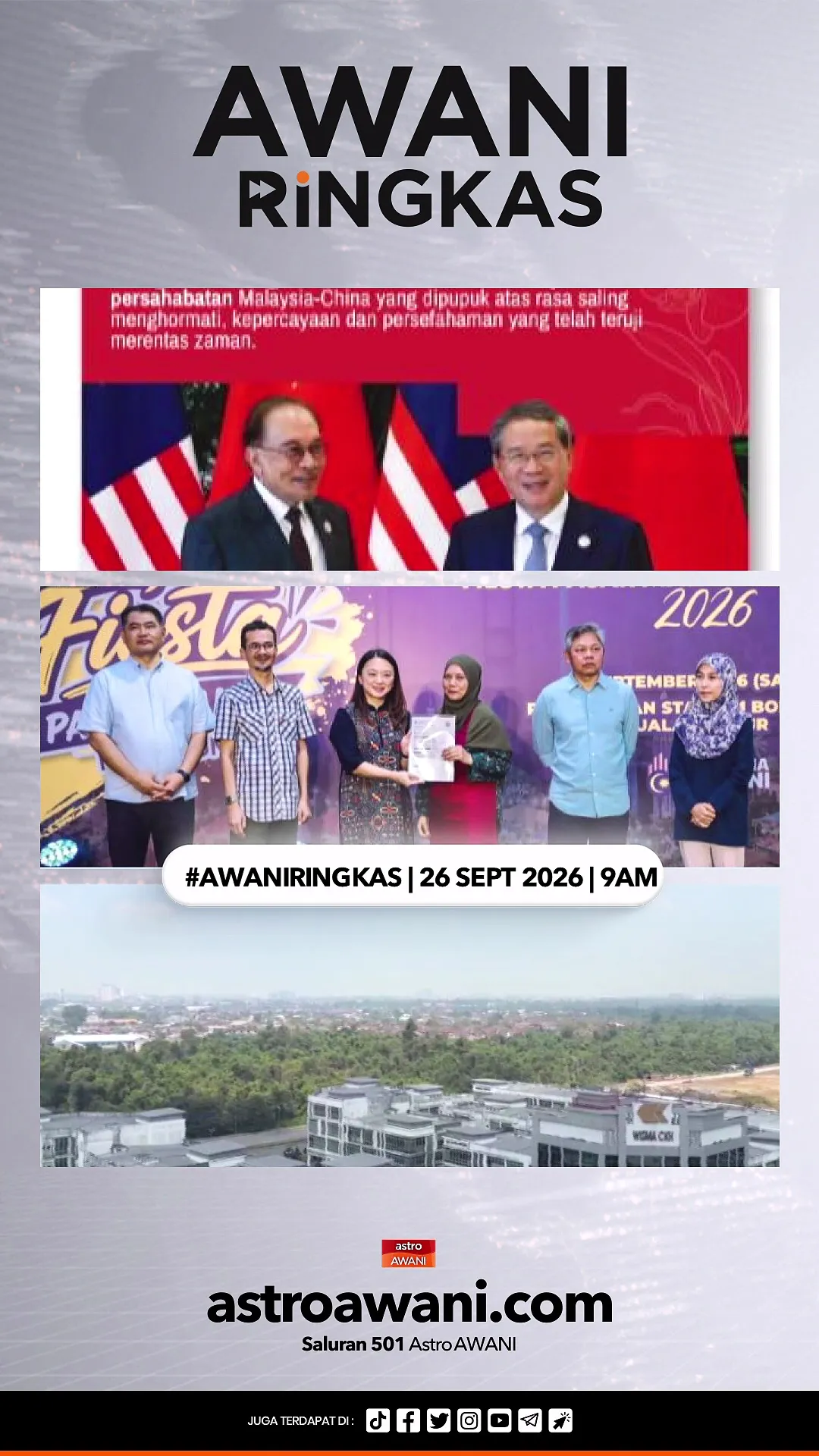 #AWANIRingkas 26 September 2026 | 9AM