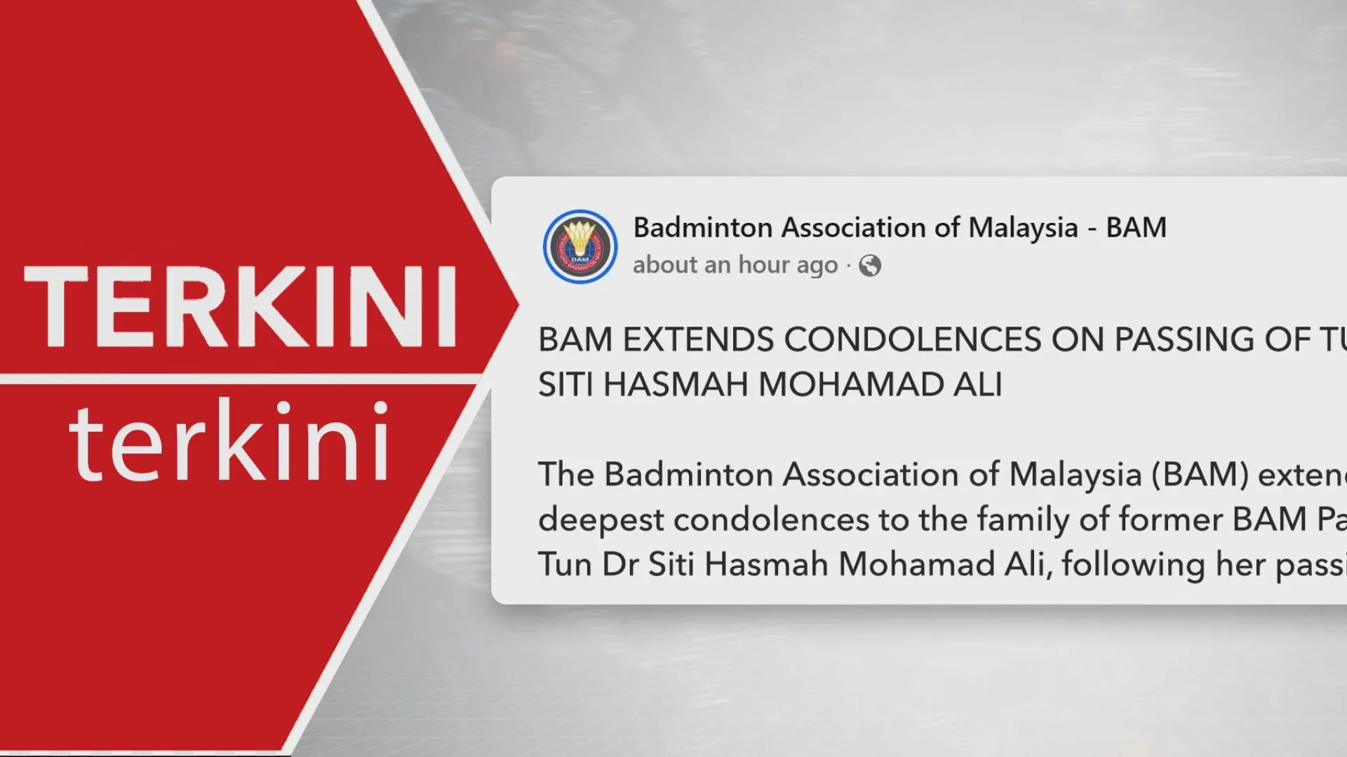 BAM kenang jasa Allahyarham Tun Dr Siti Hasmah