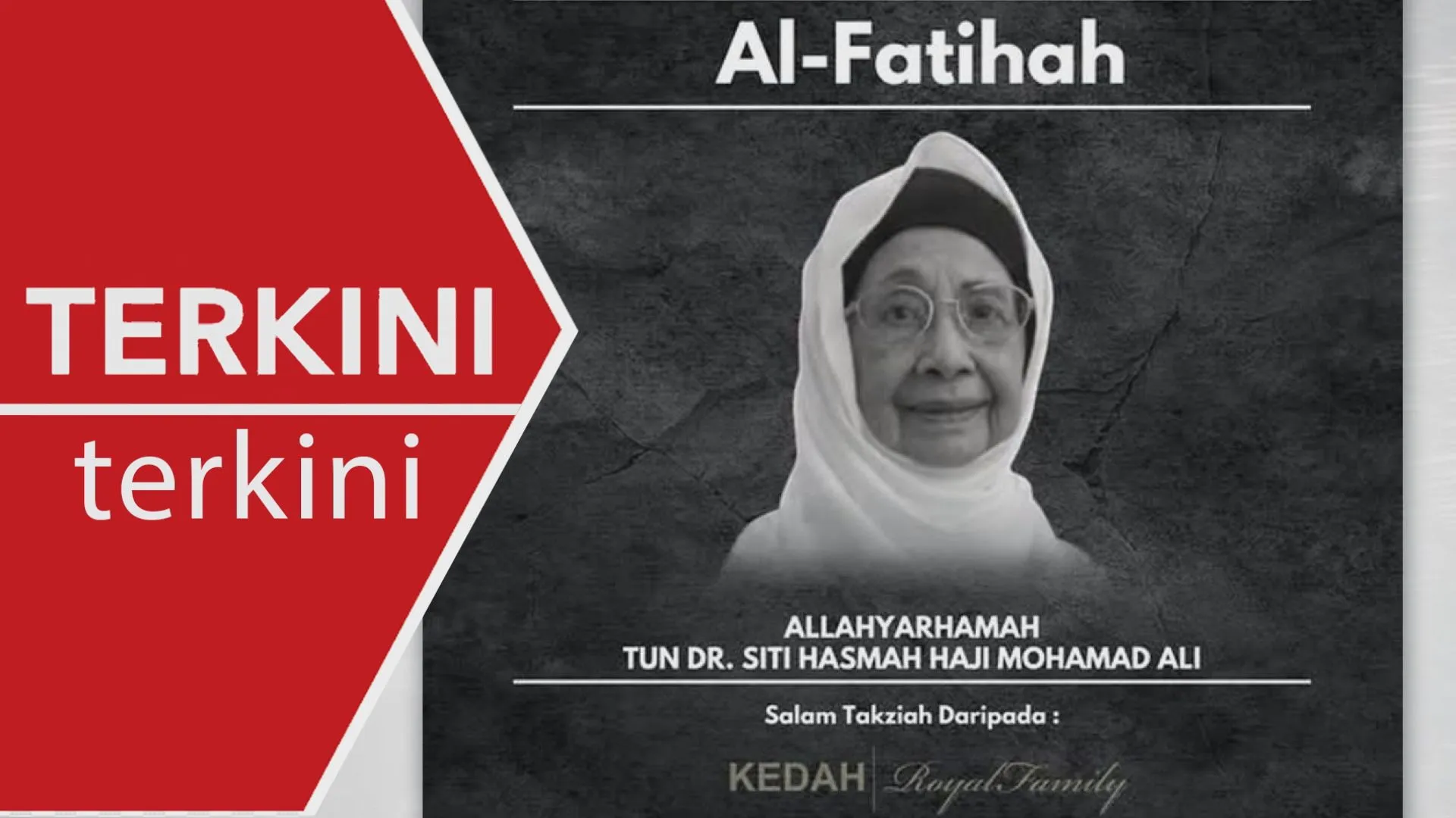 Sultan Kedah, kerabat diraja zahir takziah