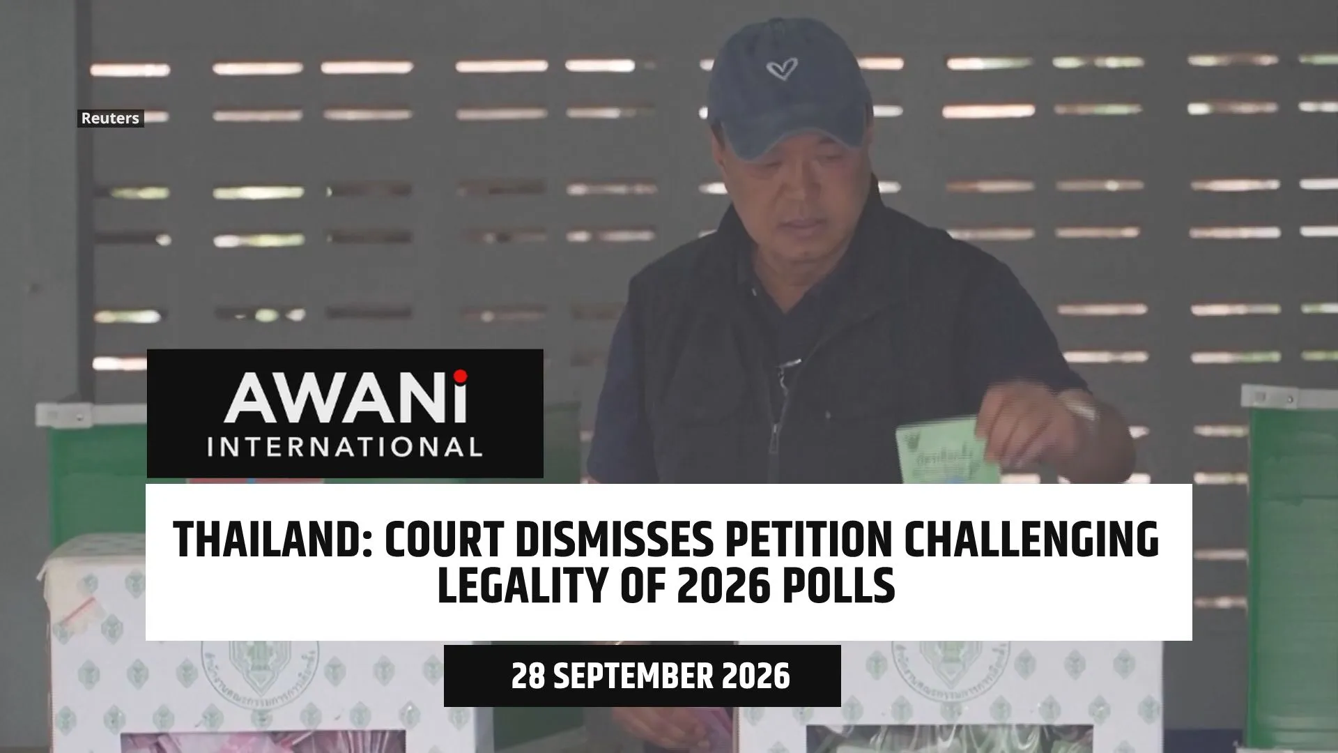 Constitutional Court dismisses petition challenging legality of Thailand's 2026 elections