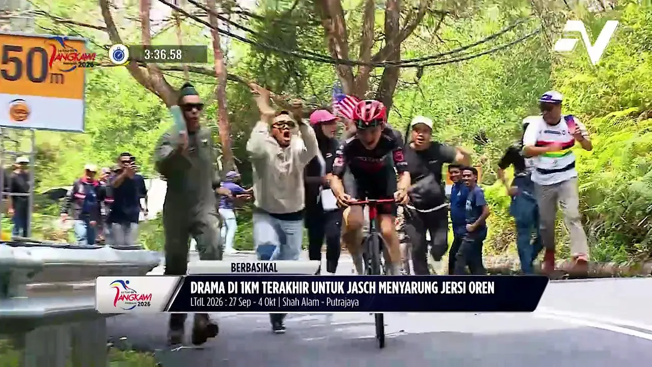 Lennart Jasch cipta sensasi apabila ambil peluang pada 1 kilometer terakhir untuk memintas sekaligus menjadi yang pertama dalam sejarah LTdL menakluk puncak Gunung Jerai!
