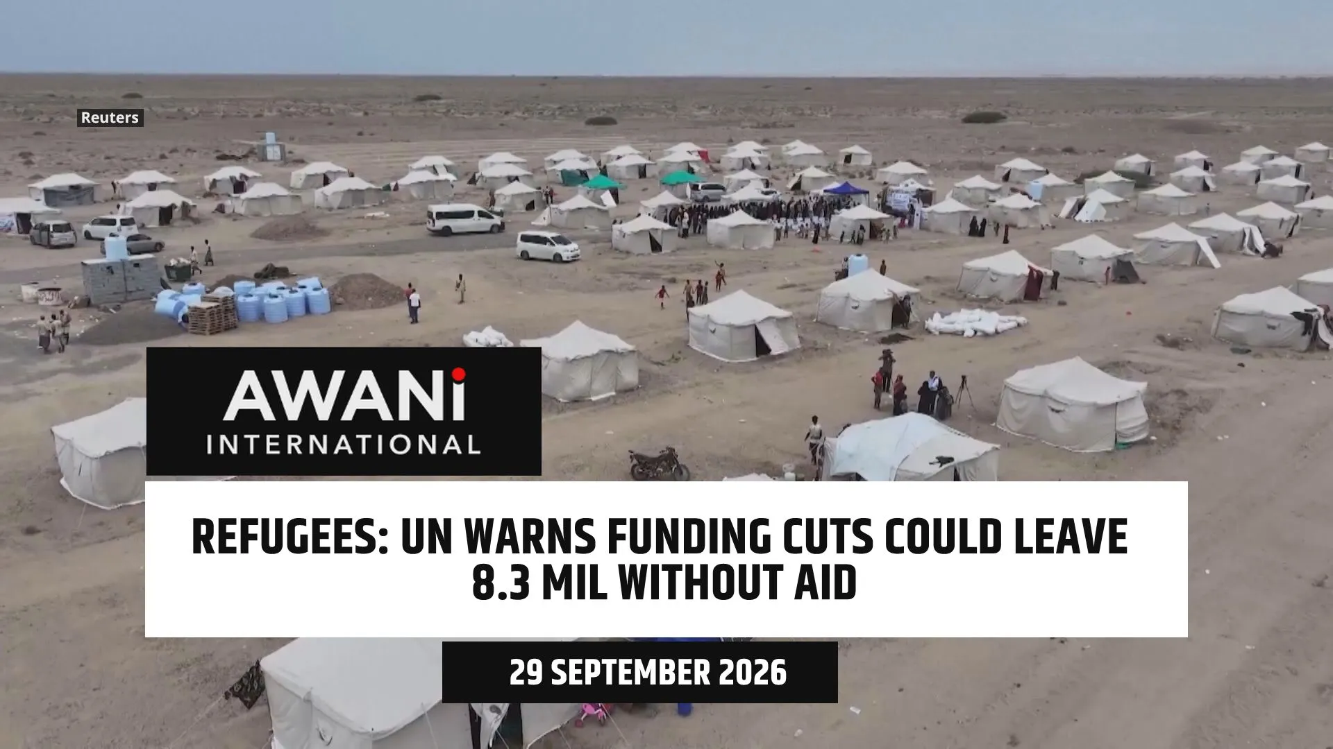 Refugees: UN warns funding cuts could leave 8.3 mil without aid