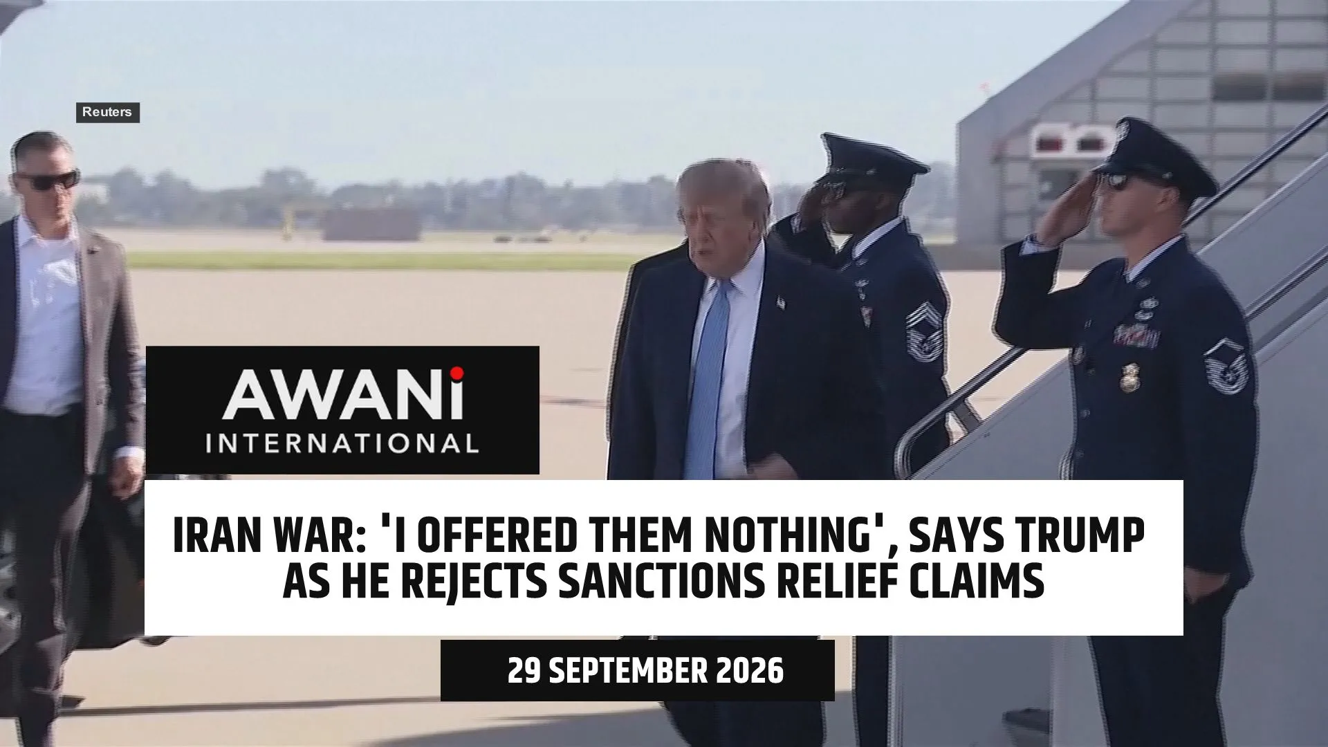 Iran war: 'I offered them nothing', says Trump as he rejects sanctions relief claims