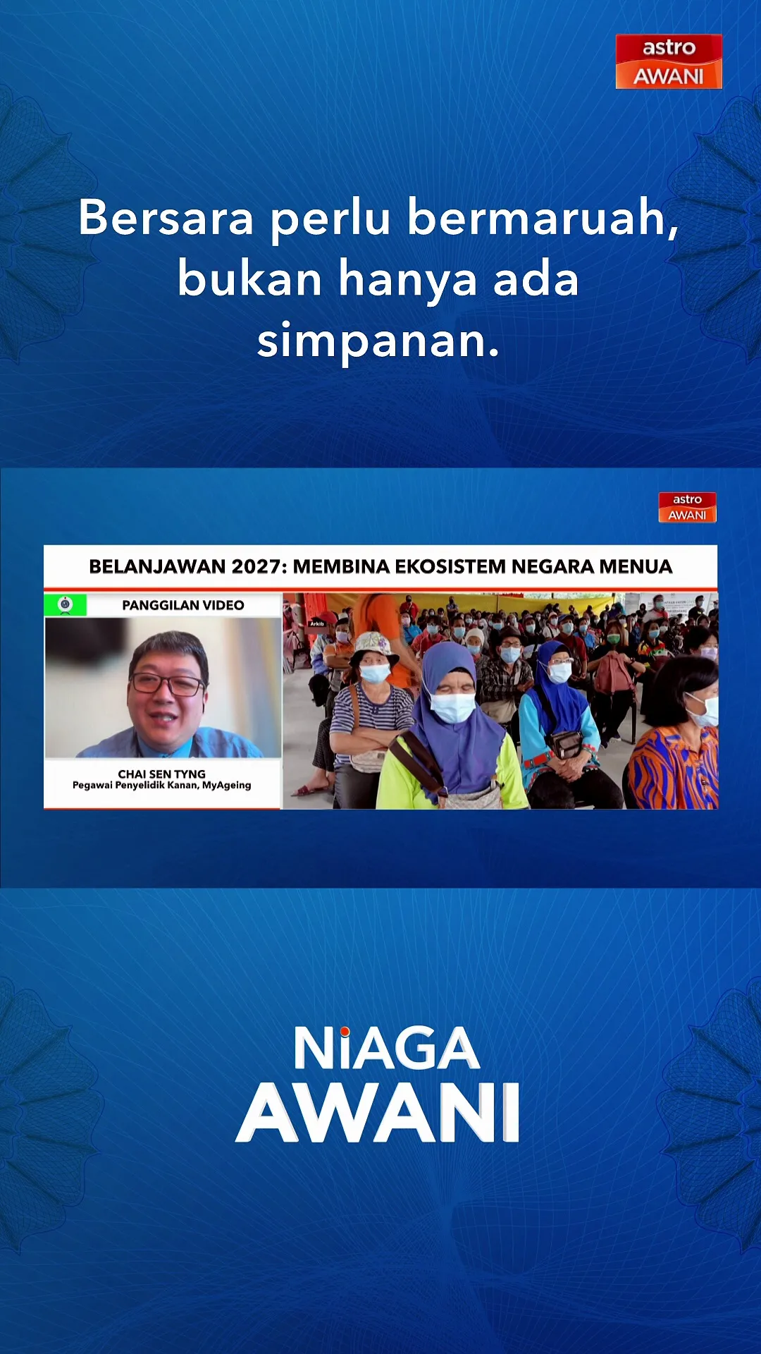 Bersara perlu bermaruah, bukan hanya ada simpanan