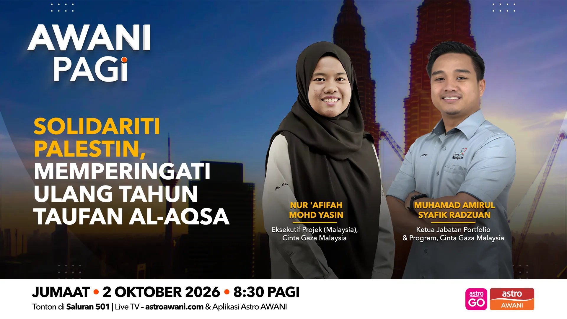 AWANI Pagi: Solidariti Palestin, Memperingati Ulang Tahun Taufan Al-Aqsa