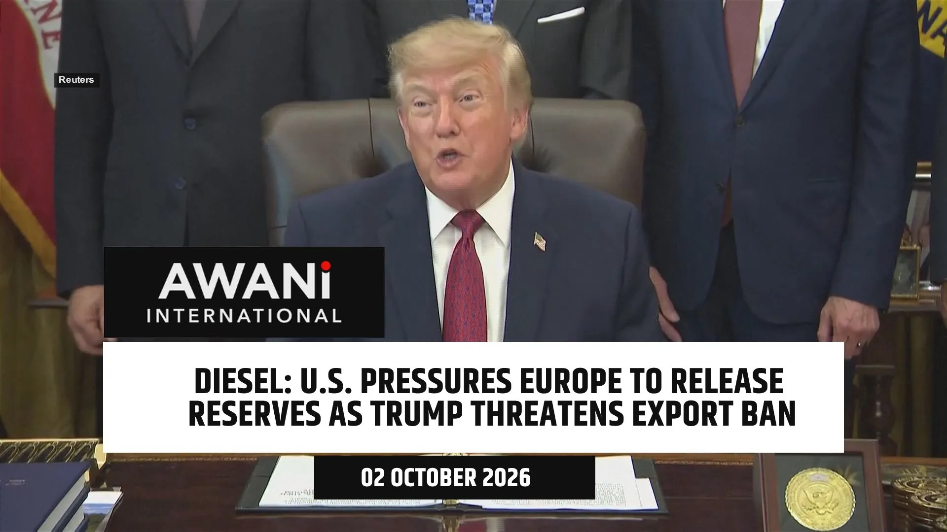 U.S. pressures Europe to release diesel reserves as Trump threatens export ban