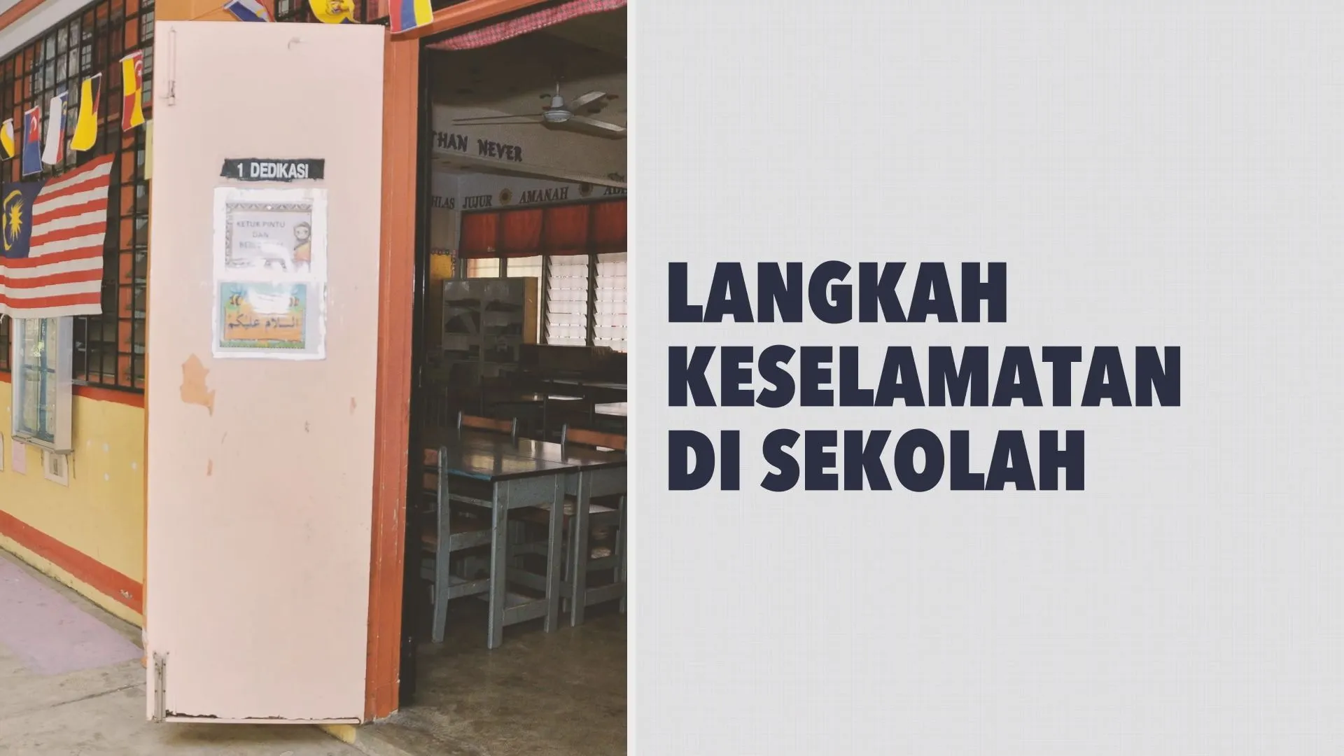 [INFOGRAFIK] Langkah Keselamatan Di Sekolah