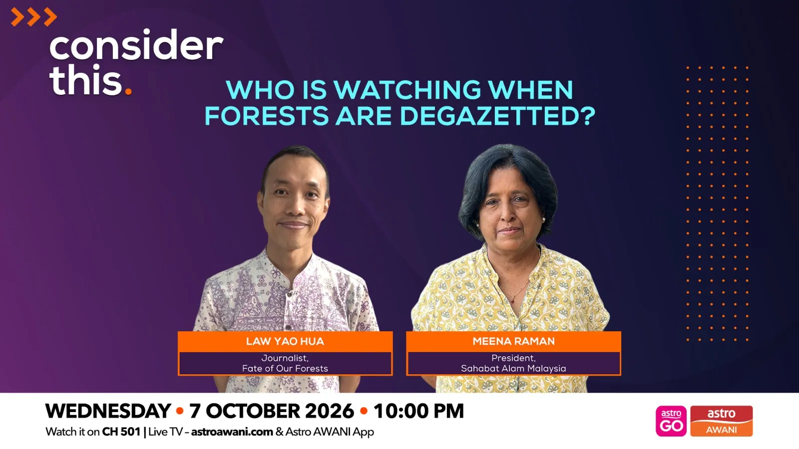Consider This: Who’s Watching When Forest Reserves Are Degazetted?