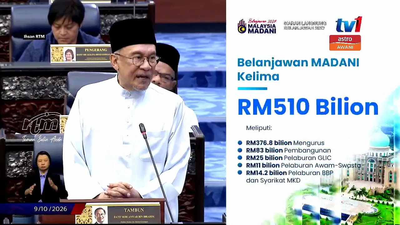 Belanjawan MADANI Kelima meningkat kepada RM510 bilion