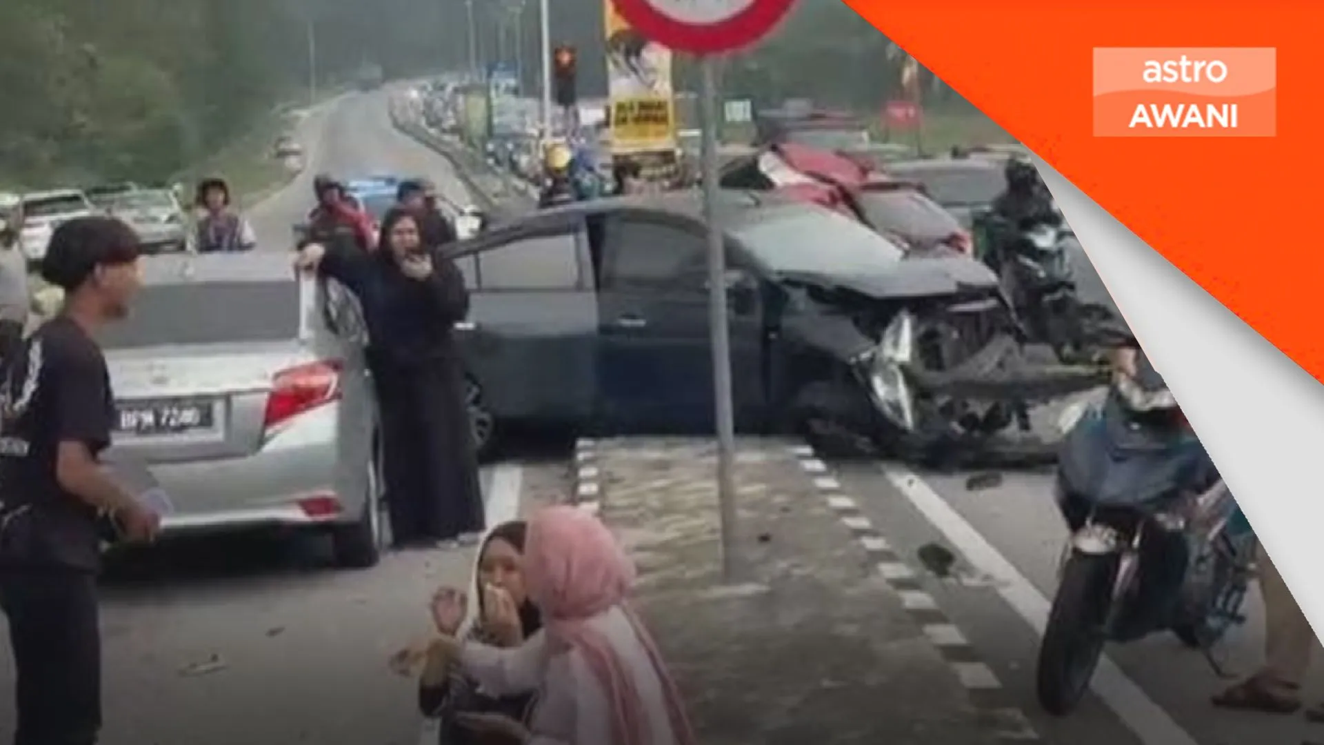Pemandu lori nahas 11 kenderaan positif dadah