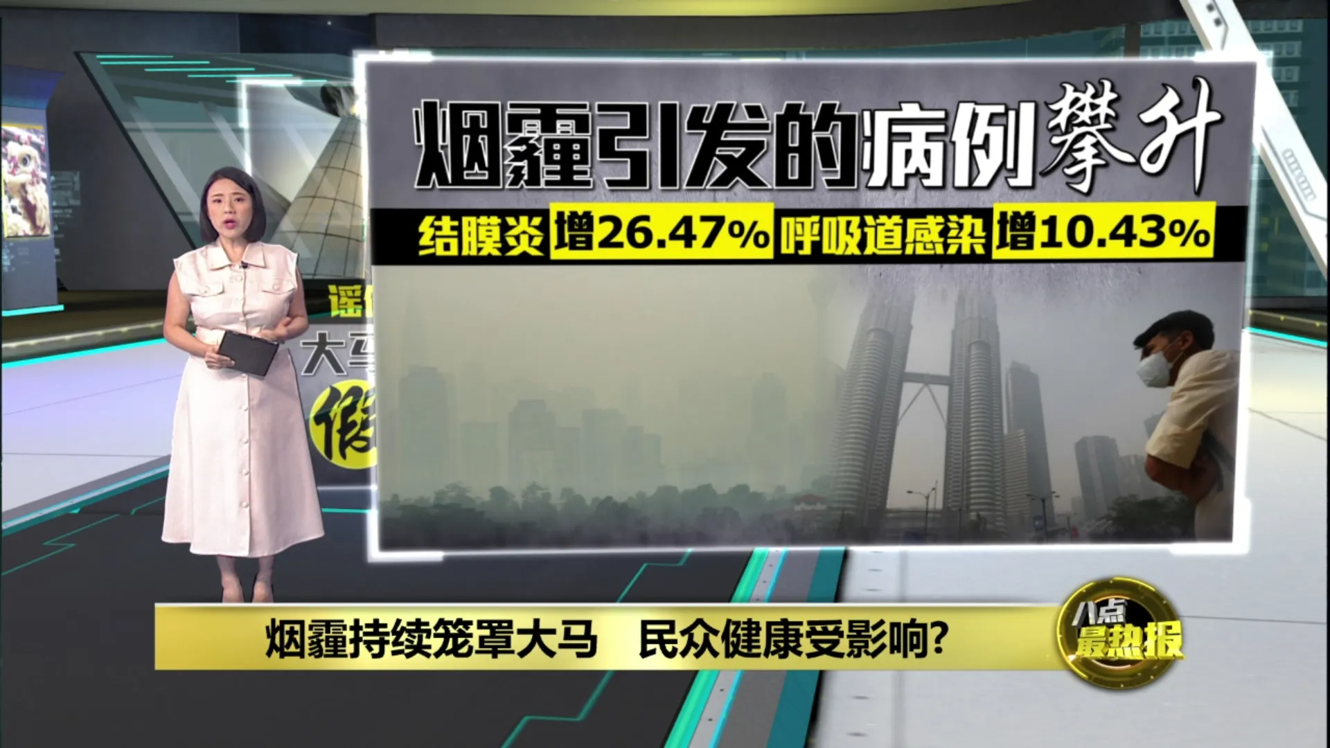 烟霾持续笼罩大马   民众健康受影响?