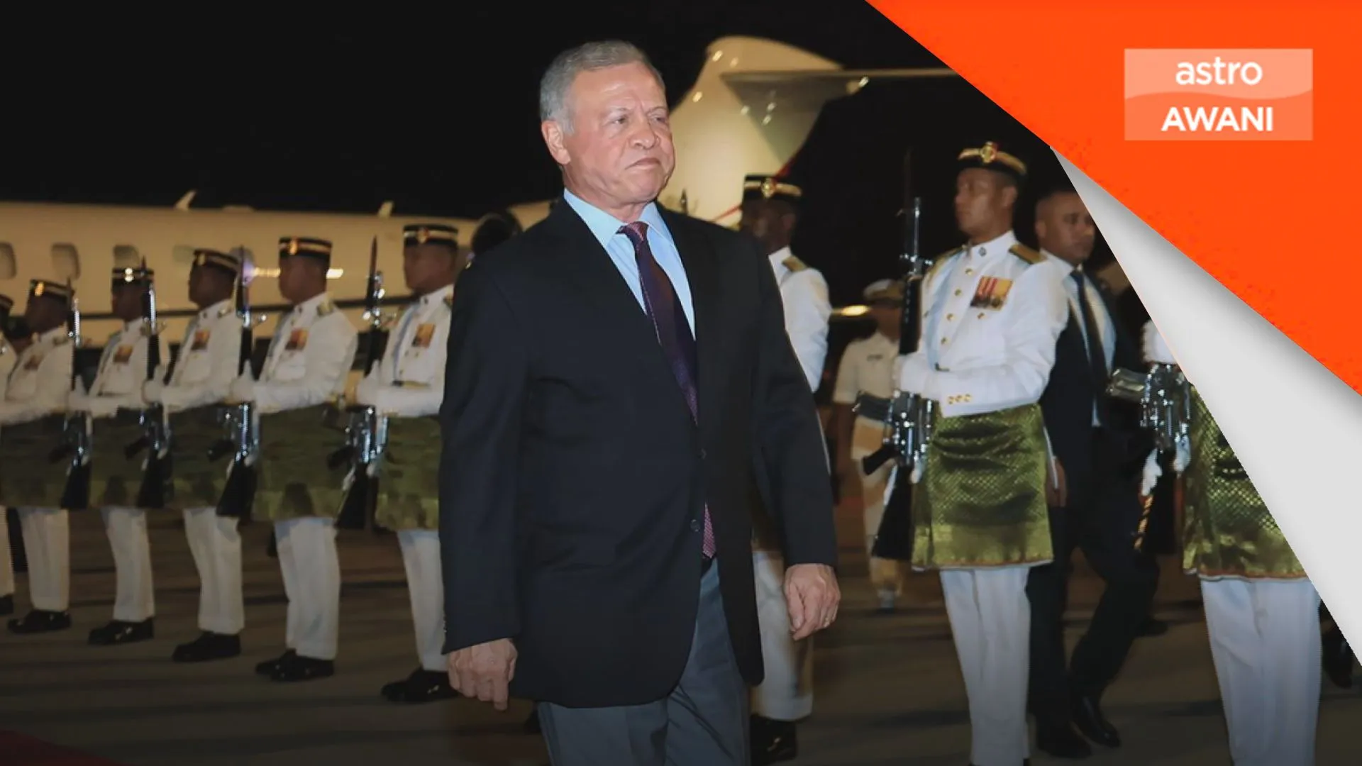 Raja Abdullah II tiba untuk lawatan negara