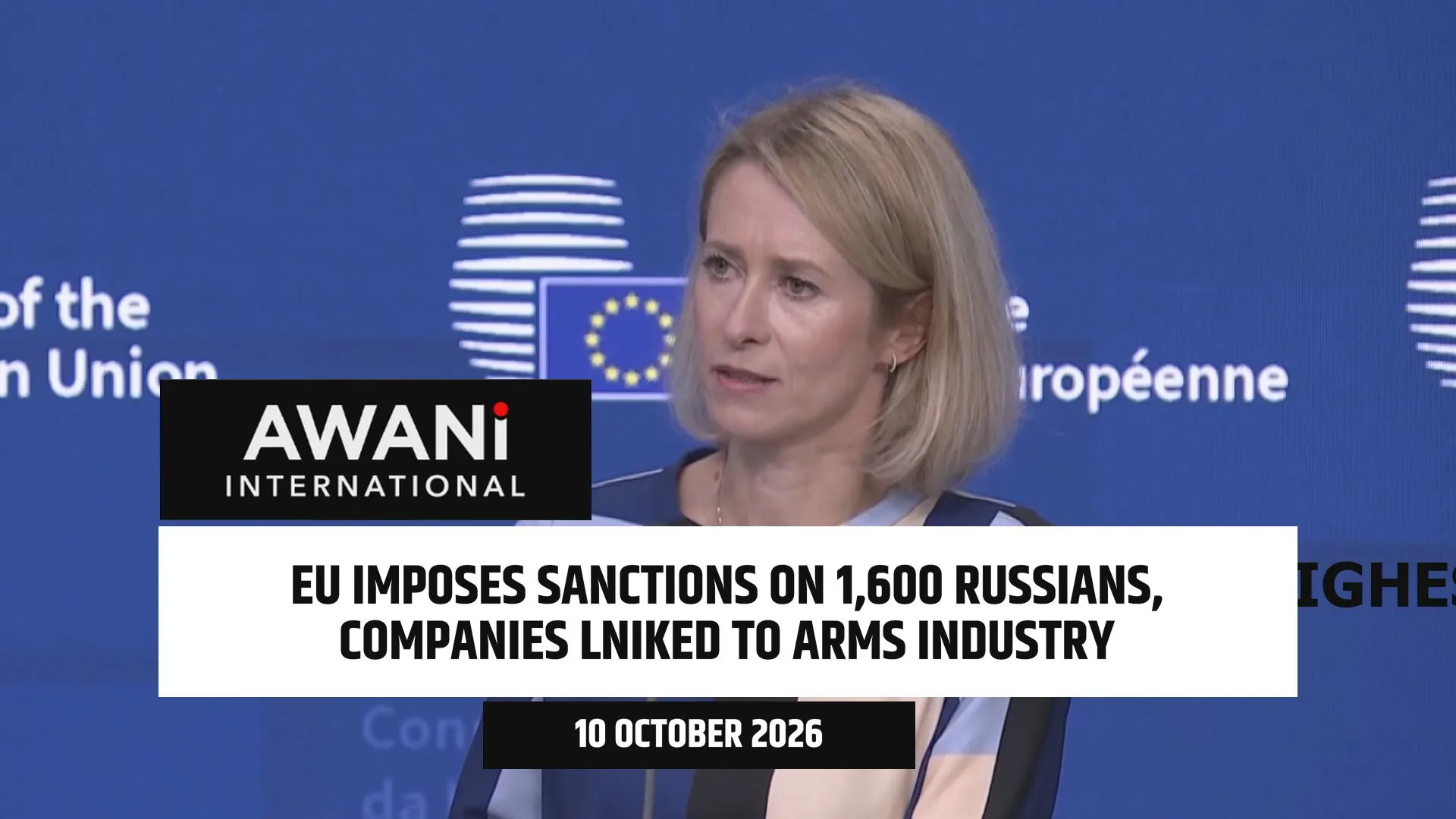 EU adopts 1,600 new sanctions listings targeting Russia's military industry