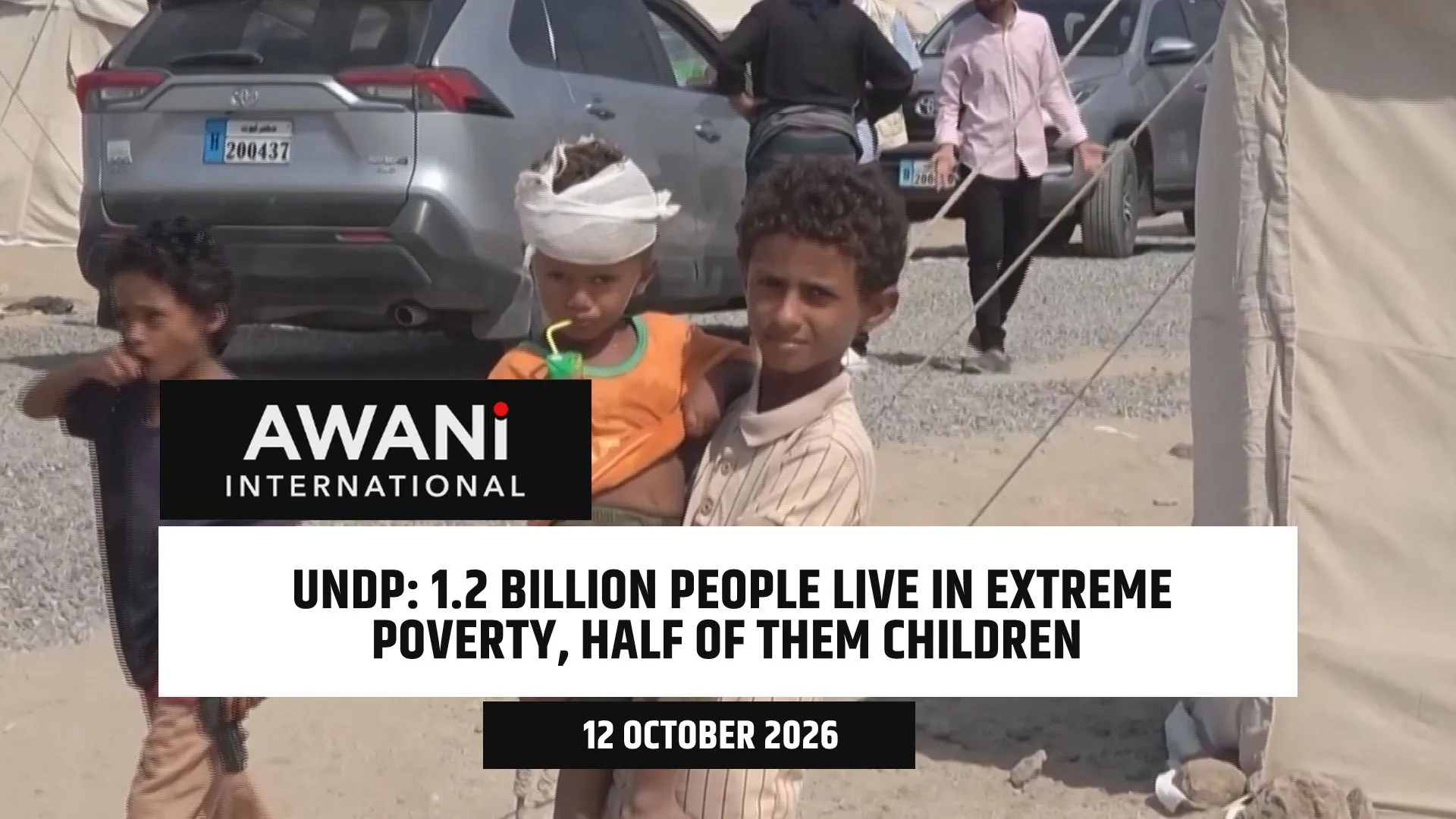 1.2 billion people live in extreme poverty, half of them children