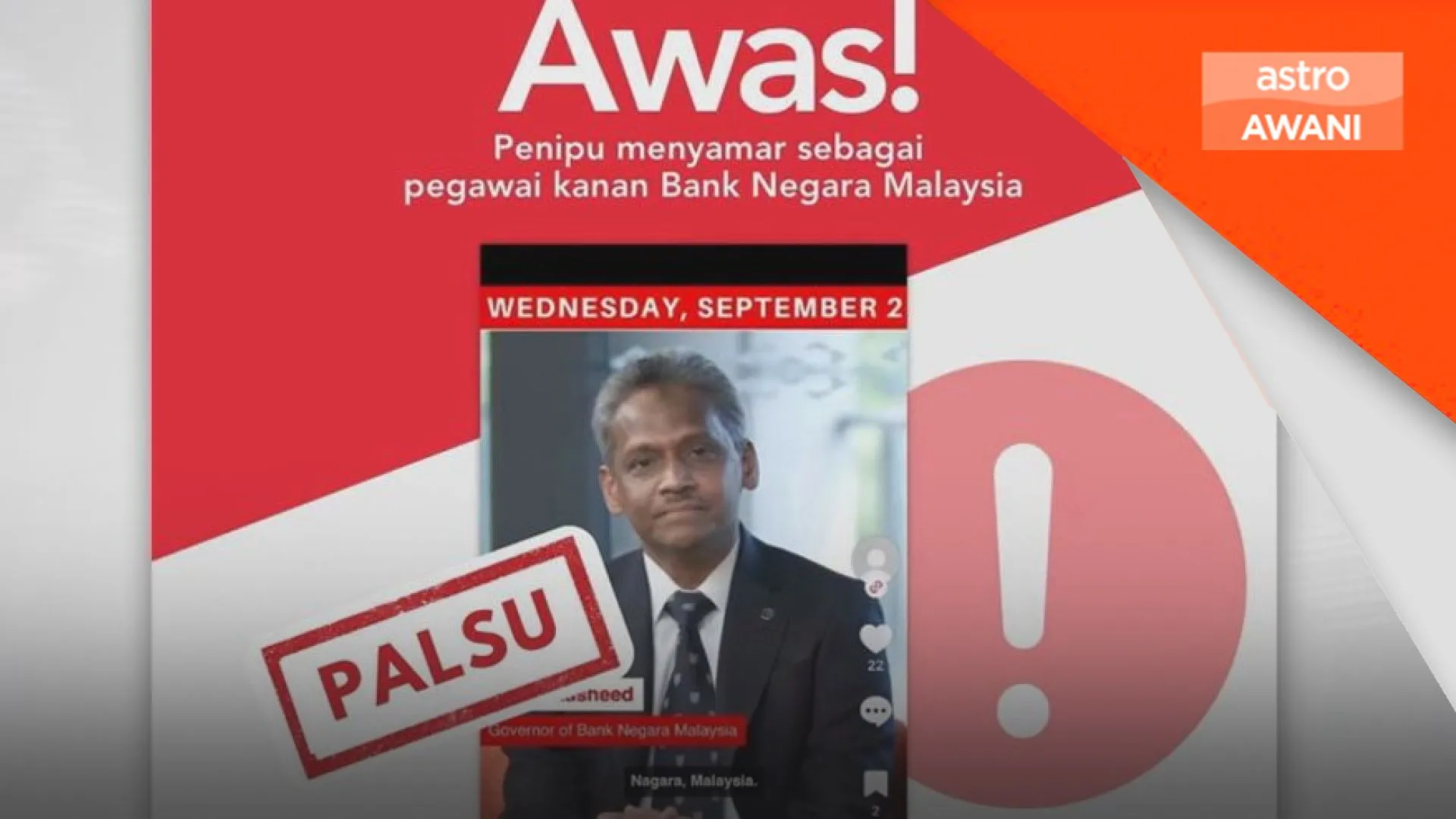 BNM, SC gesa orang ramai berwaspada terhadap video ‘deepfake’ menyamar pegawai kanan