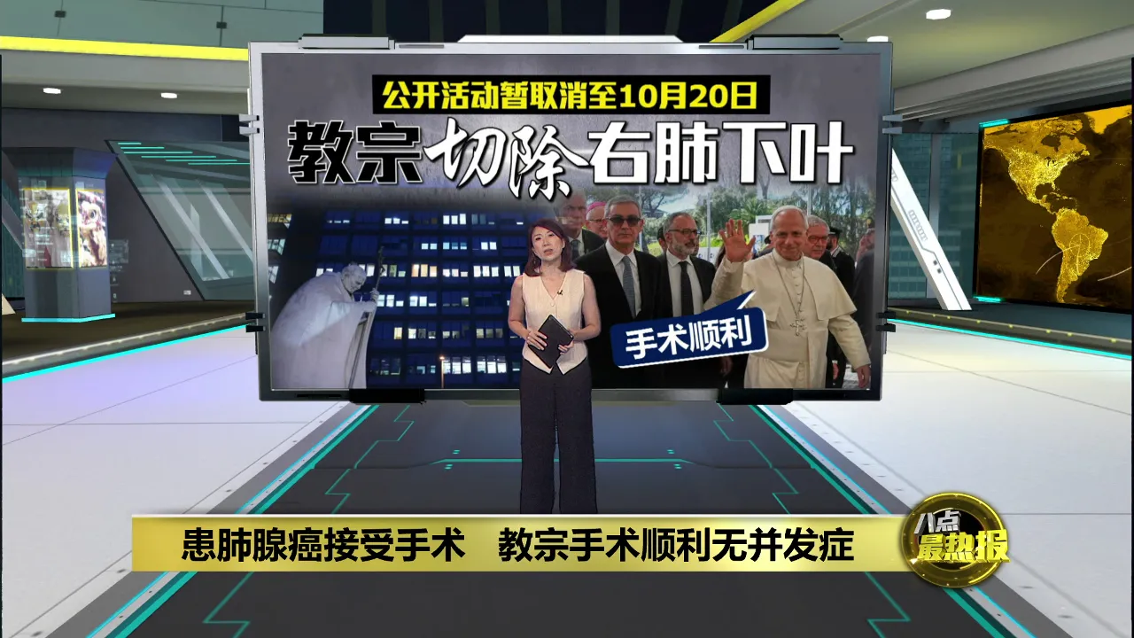 患肺腺癌接受手术   教宗手术顺利无并发症
