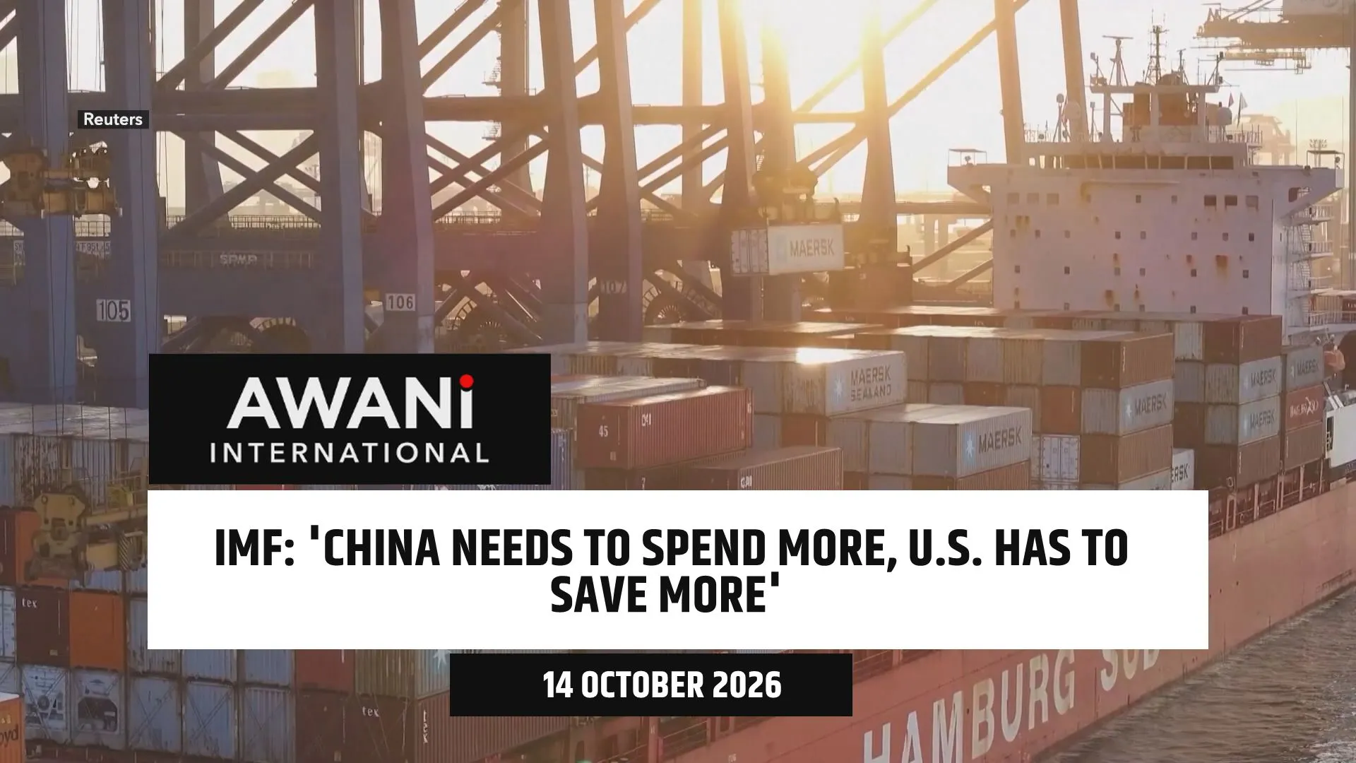 China needs to spend more, U.S. has to save more'