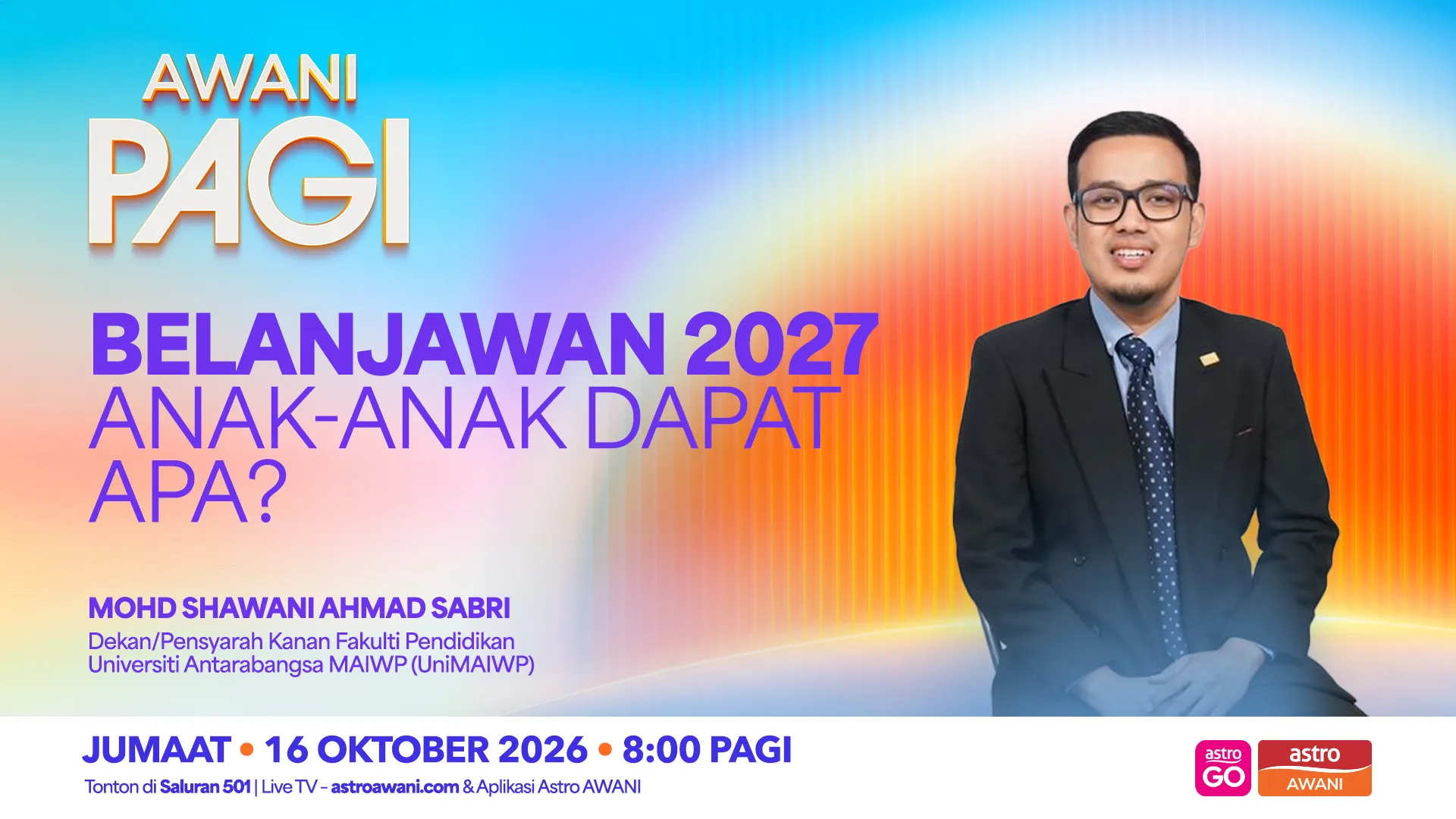 AWANI Pagi: Belanjawan 2027 |  Anak-anak dapat apa?