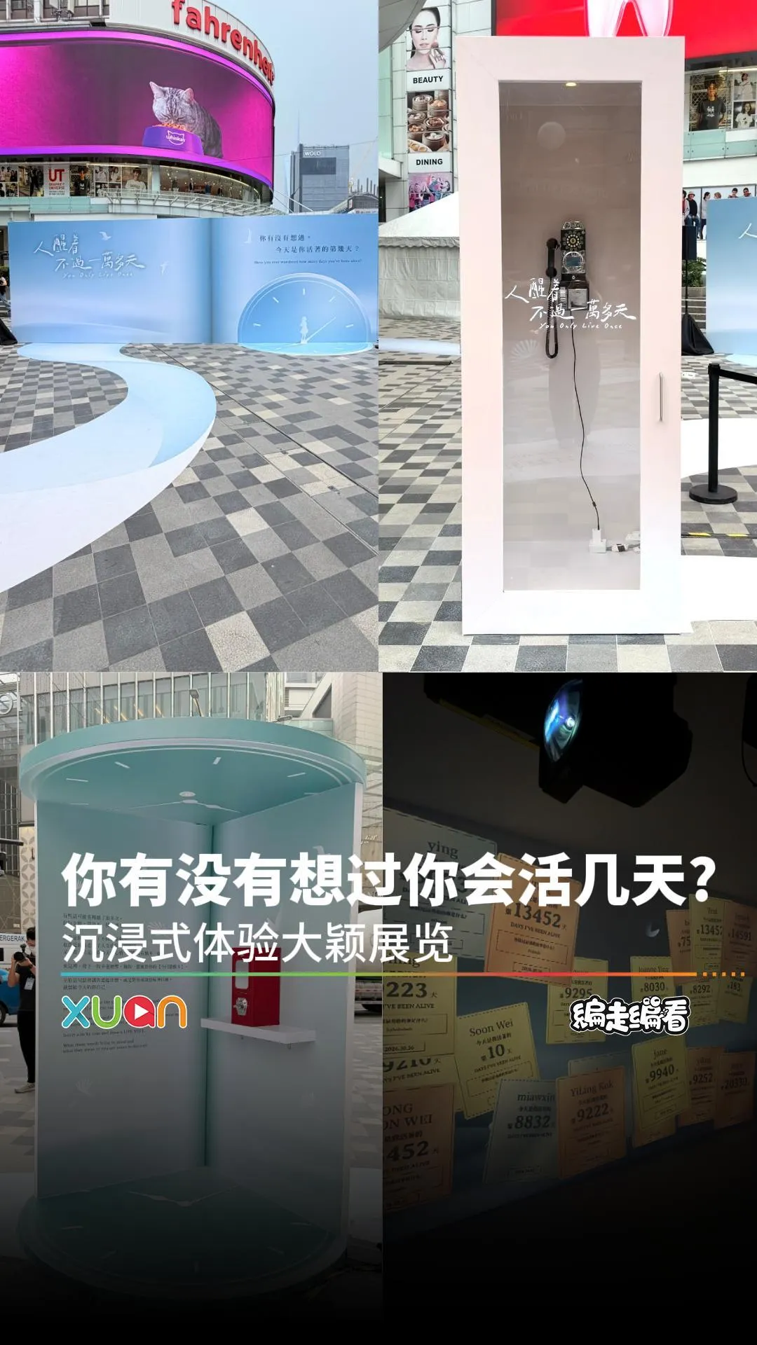 你有没有想过你会活几天? 沉浸式体验大颖展览