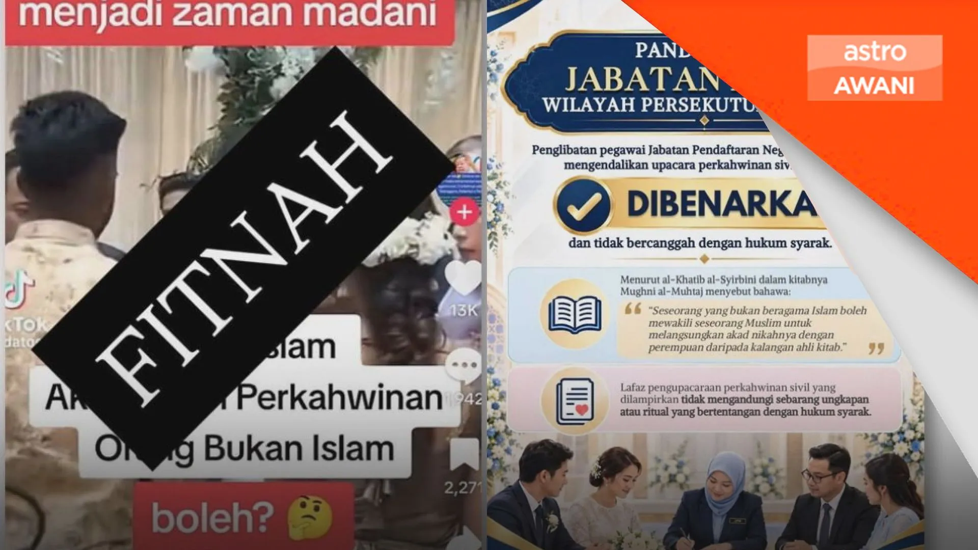 Saifuddin lakukan upacara perkahwinan bukan Islam video lama