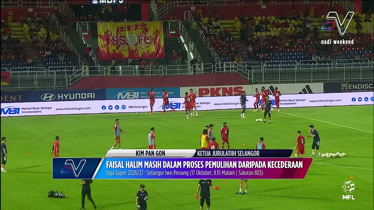 Faisal Halim masih dalam proses pemulihan daripada kecederaan..