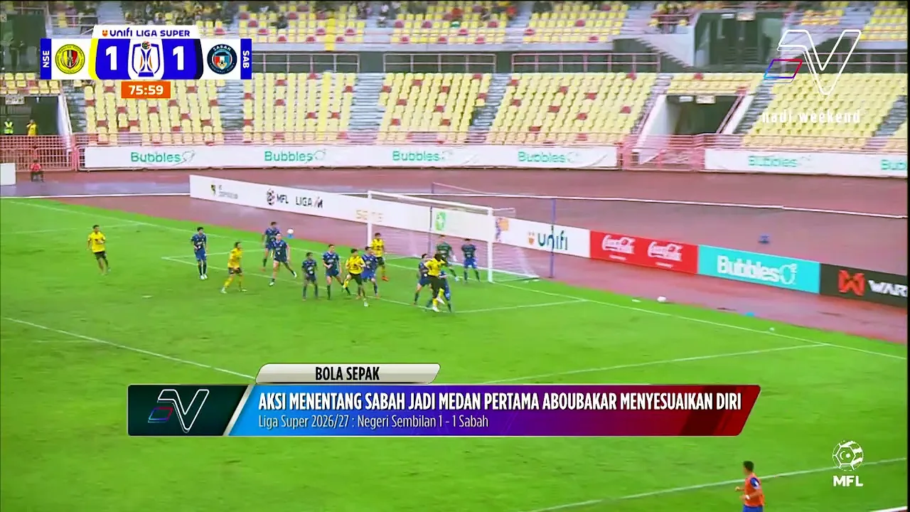 Aksi menentang Sabah jadi medan pertama Aboubakar Kamara menyesuaikan diri..