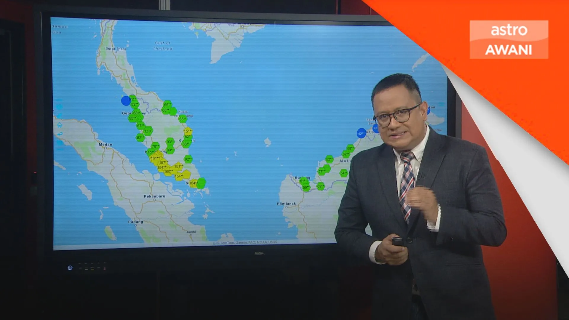 Perkembangan situasi jerebu di Malaysia setakat jam 1 petang