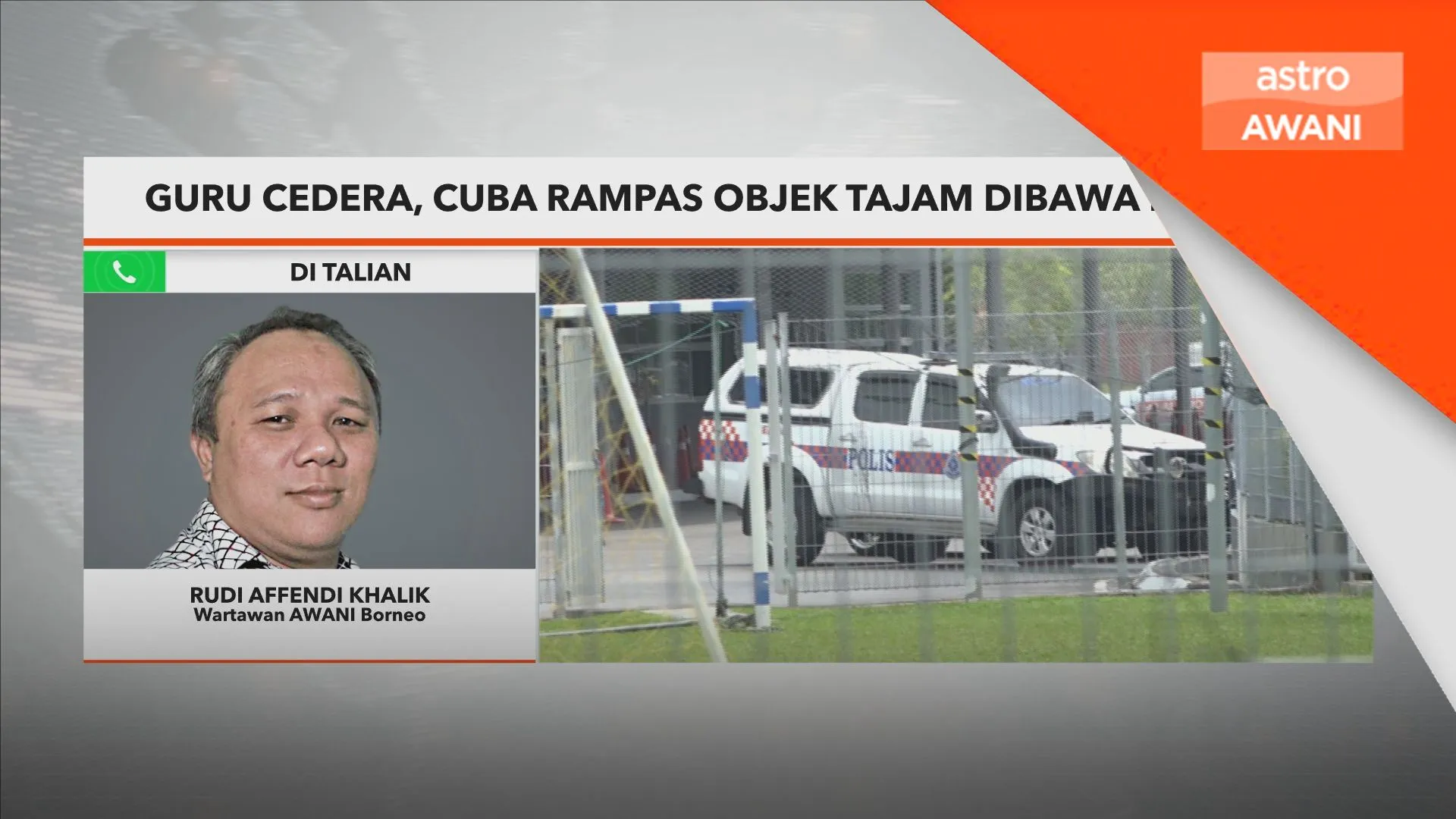 Guru cedera, cuba rampas objek tajam dibawa pelajar