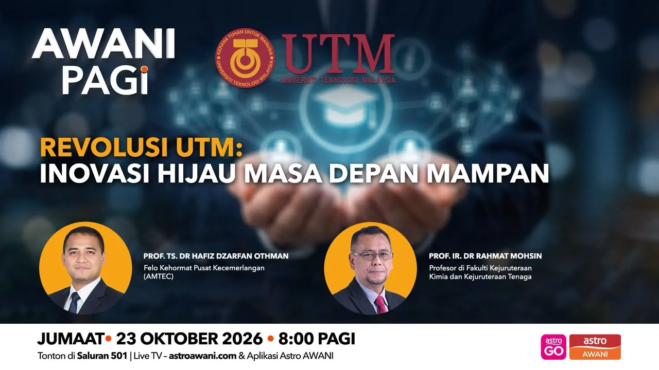 AWANI Pagi: Revolusi UTM | Inovasi hijau masa depan mampan