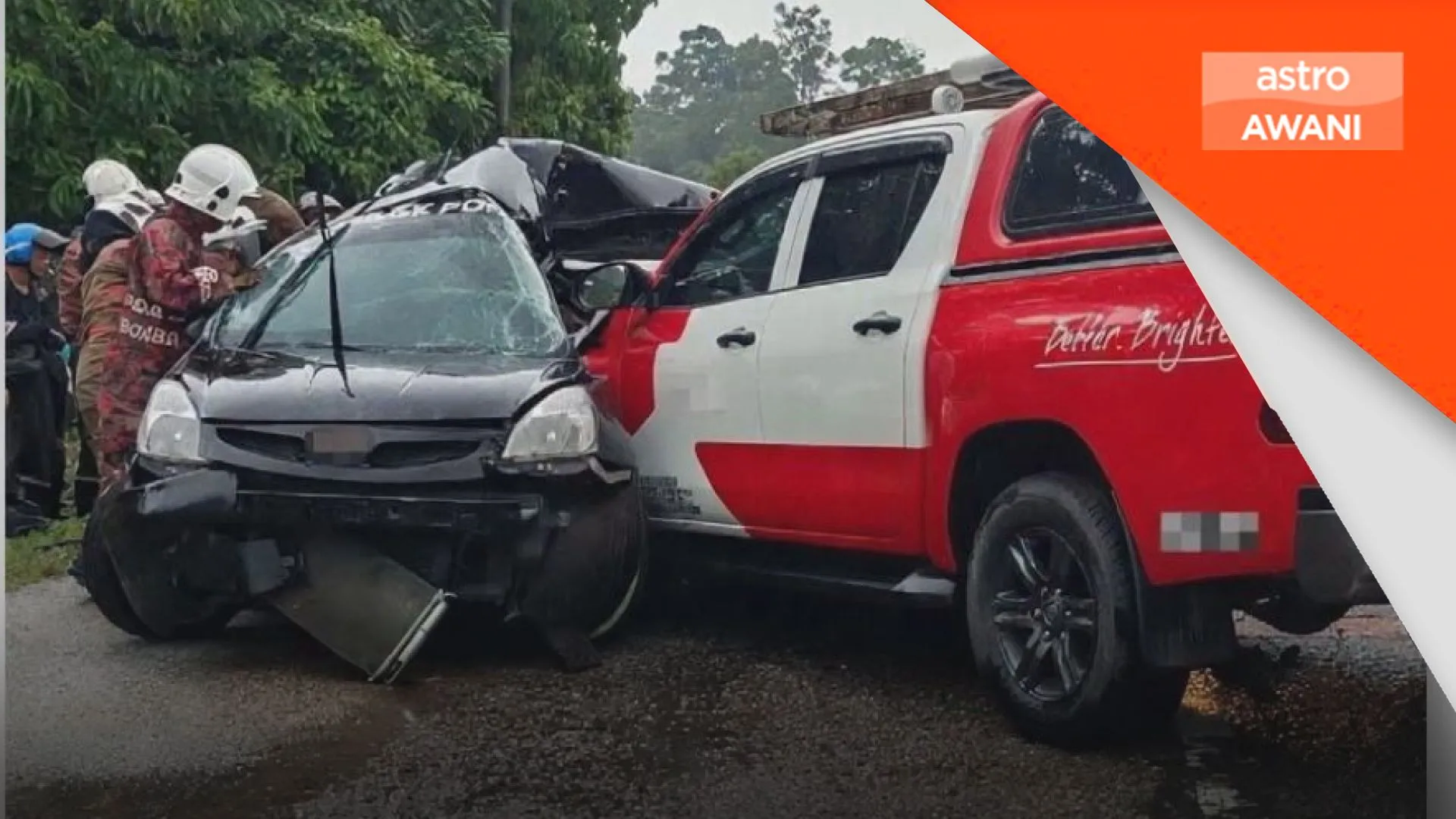 Tiga sekeluarga maut dalam kemalangan di Dungun