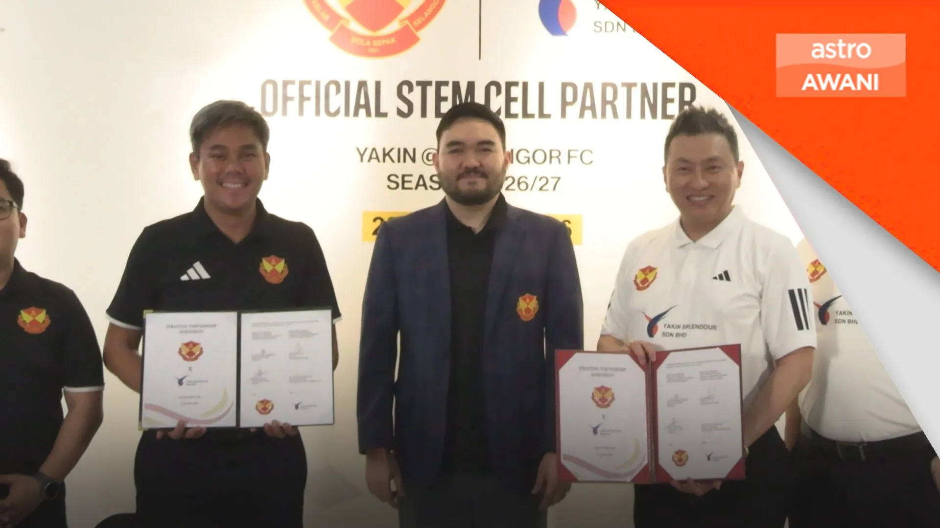 Yakin, Selangor FC meterai MoU teroka rawatan sel stem bagi pemulihan pemain