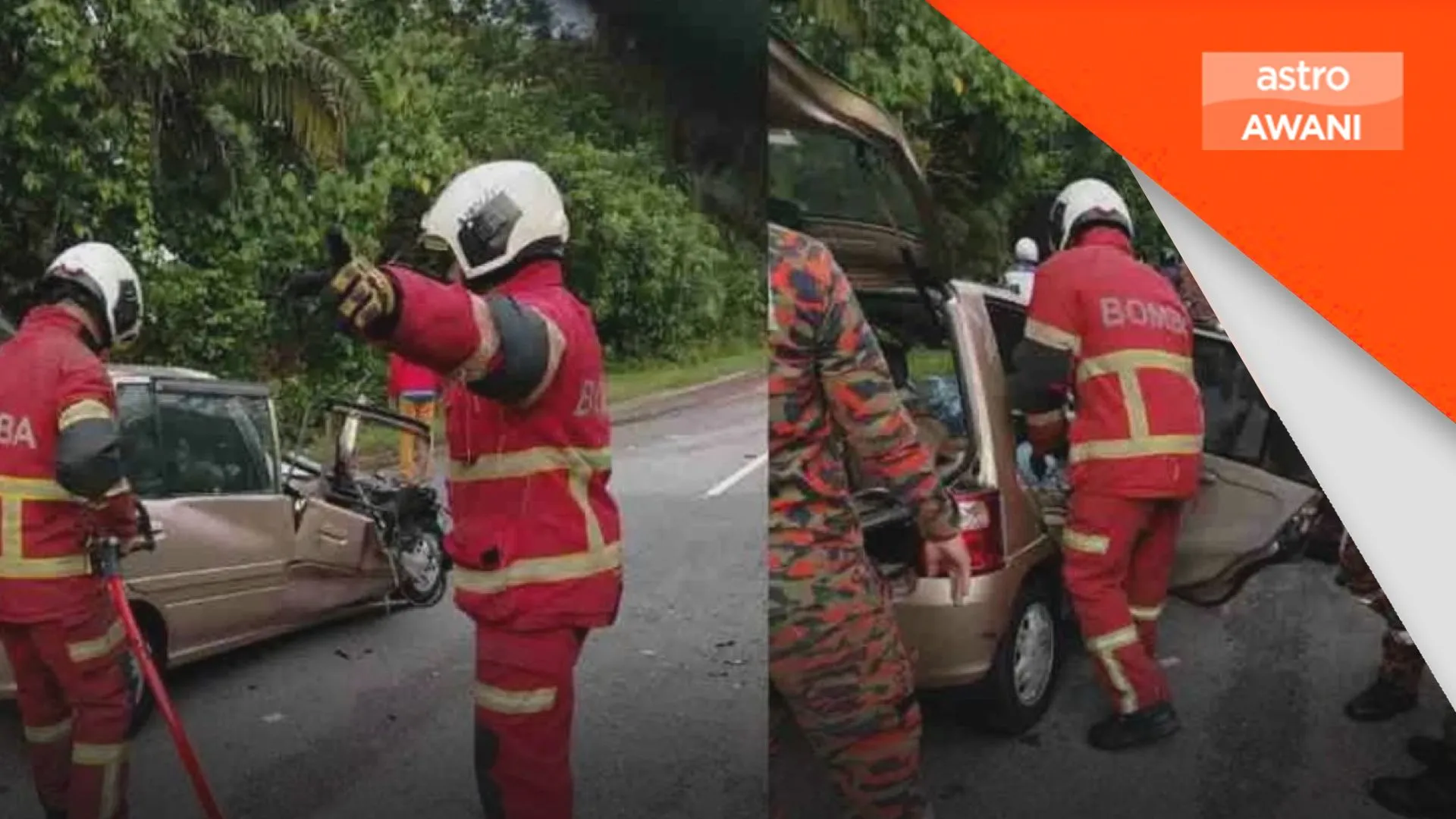 Lelaki maut kereta bertembung babi hutan