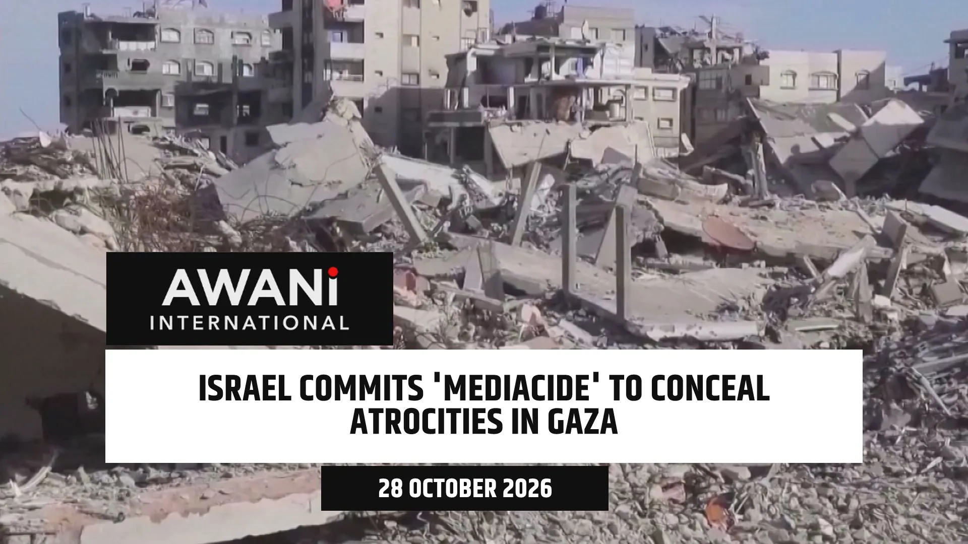 Israel commits 'medicide' to conceal atrocities in Gaza, says UN expert
