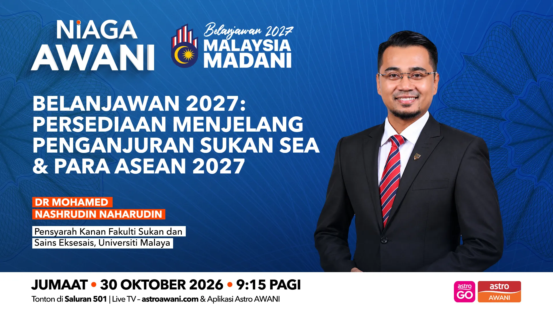 Belanjawan 2027: Persediaan menjelang penganjuran Sukan SEA & Para ASEAN 2027